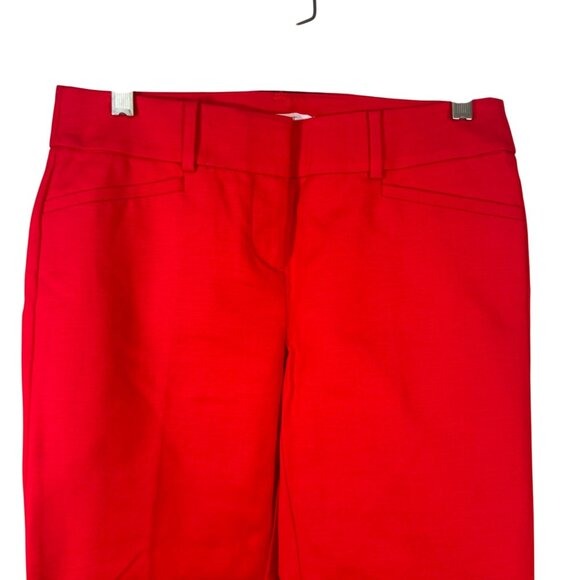 Loft Womens The Riviera Crop Pant Red Size 0P - Picture 2 of 7